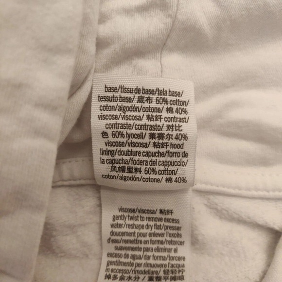 Pink Victoria's Secret Women's Hoodie Sweatshirt Quarter Zip White Size Large - Picture 4 of 6